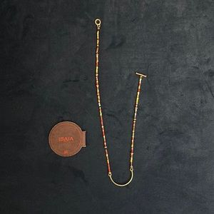 Isaia sterling silver beaded wrap bracelet